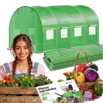 FOLIA ZAMIENNA POSZYCIE NA TUNEL OGRODOWY SZKLARNIA 4 x 2,5 x 2m 10 m² UV